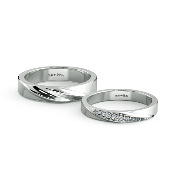 Modern Wedding Band Set NCC2010 1